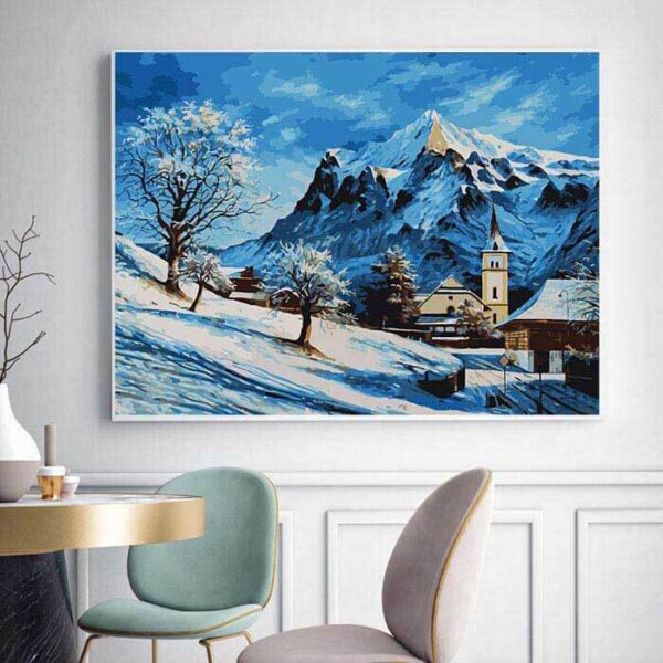 Malen Nach Zahlen Winter Wandbilder Wandkunst MyPaintLab