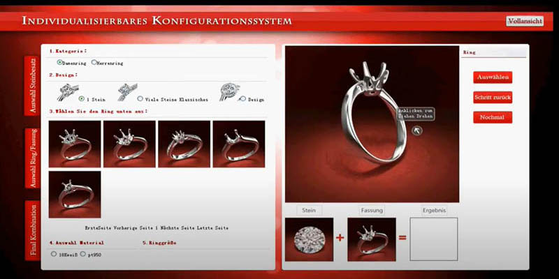 3D Ringkonfigurator Für Schmuck Onlineshops