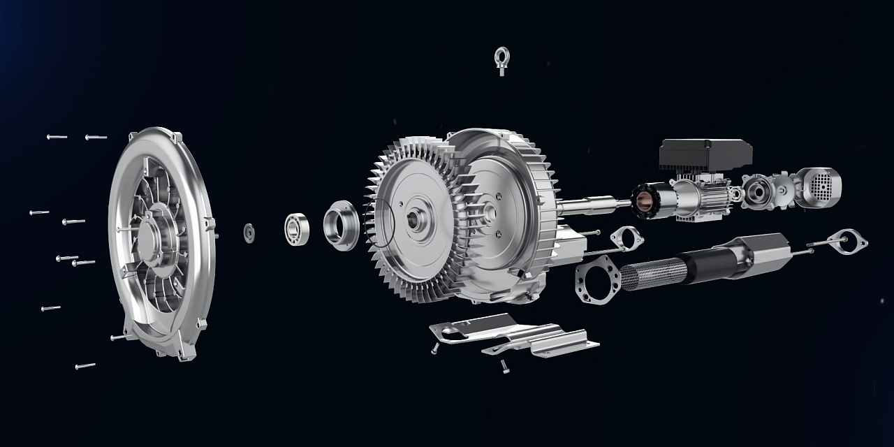 3D Technische Visualisierung Explosionsdarstellung