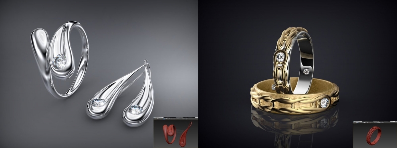 Fotorealistische 3D Schmuck Visualisierung