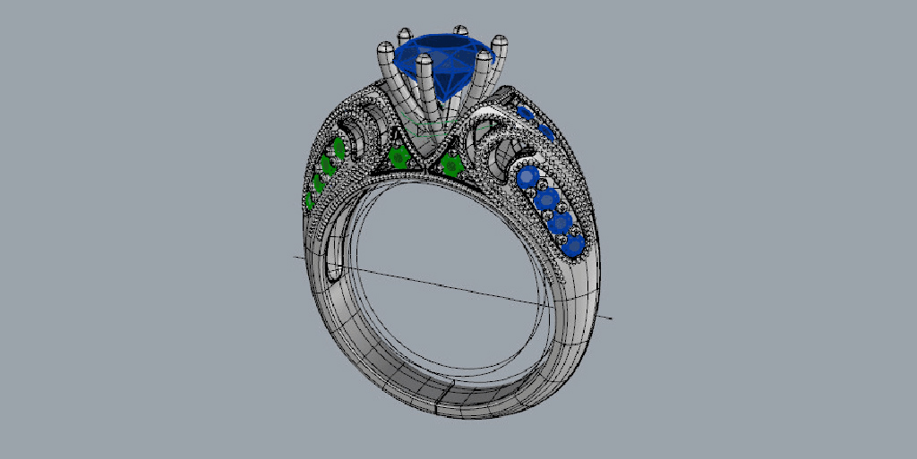 Fotorealistische 3D Schmuck Visualisierung